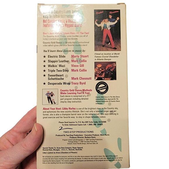 Country Gold Dance Instruction vol 1 2 VHS Movie Tape Lot Line Dancing Western - Picture 9 of 13